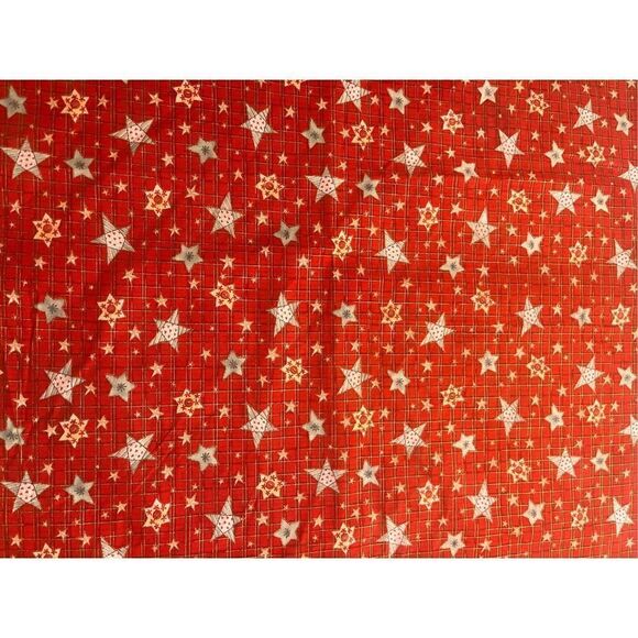 Retro Christmas holiday fabric Stitches with Wishes - Picture 2 of 3